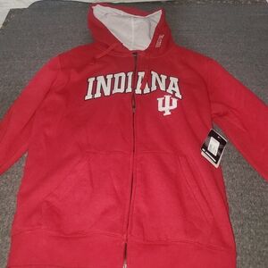 Colosseum Red and Gray Hoodie